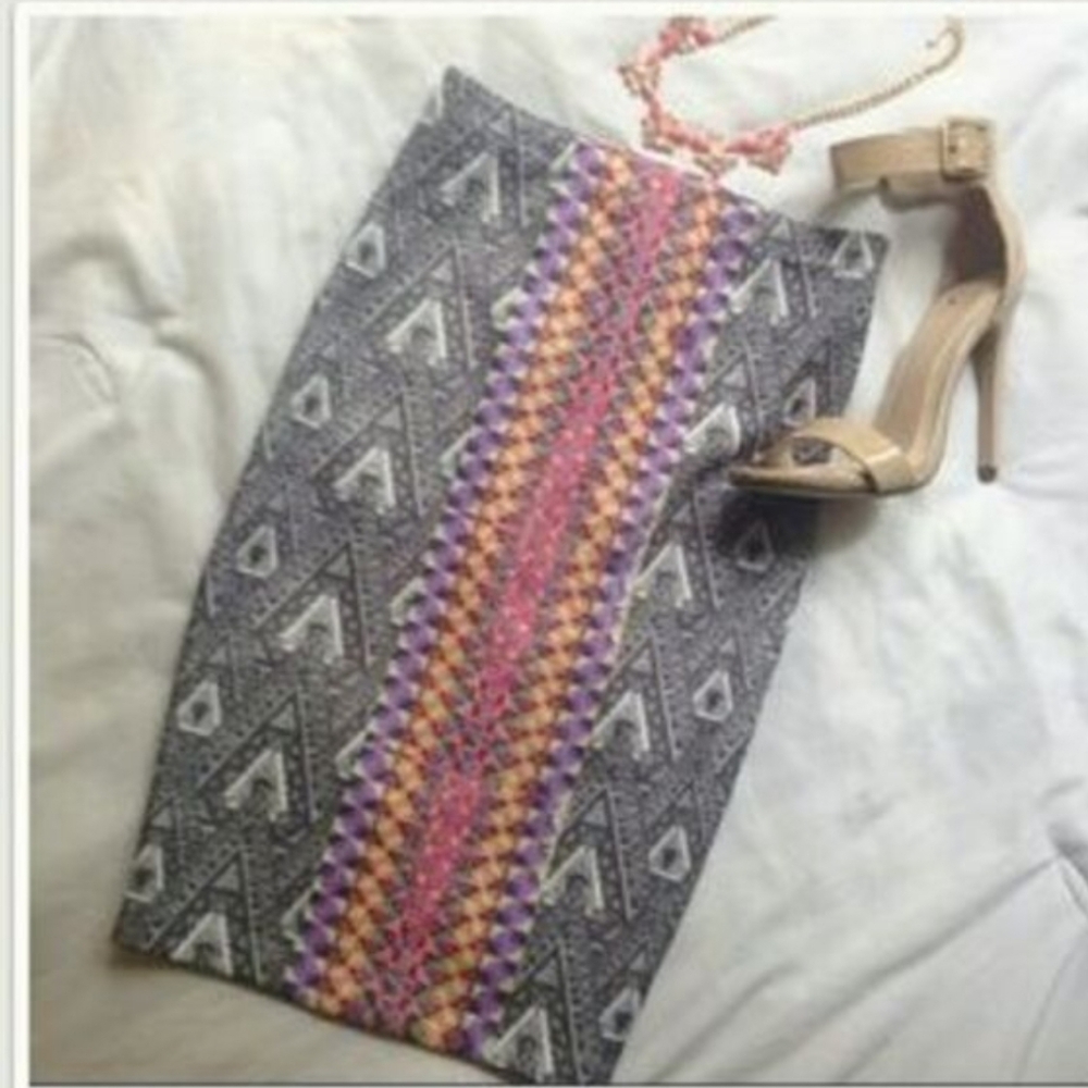 Pencil Skirt Multicolor Teacher Modest Career Wear Casual Date Wedding Minimalis